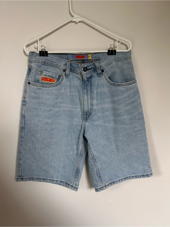 Empyre Other - Empyre Light Wash Denim Shorts with Pocket Logo